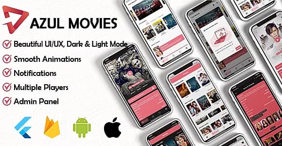 Movies App - Admin panel ( movies & series & tv shows...) Flutter