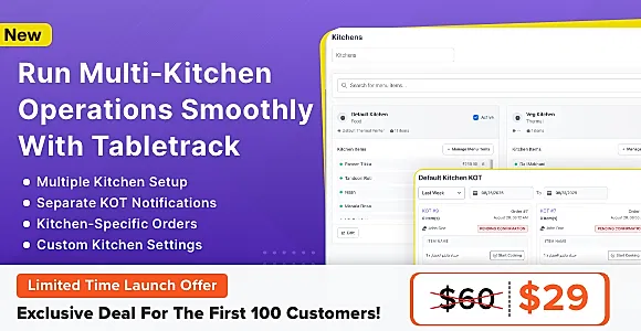 Multi-Kitchen Module for Tabletrack