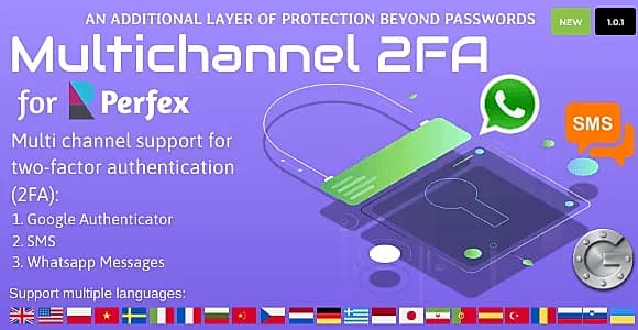 Multichannel Two Factor Authentication for Perfex CRM