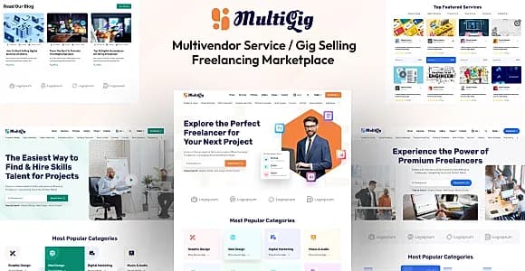MultiGig - Service / Gig Selling Freelancing Marketplace (Subscription Based)