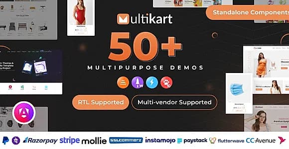 Multikart - Single or Multivendor eCommerce with Angular & Laravel REST API