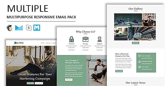 Multiple Responsive Email Template