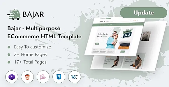 Multipurpose eCommerce HTML Template | Multipurpose eCommerce - Bajar
