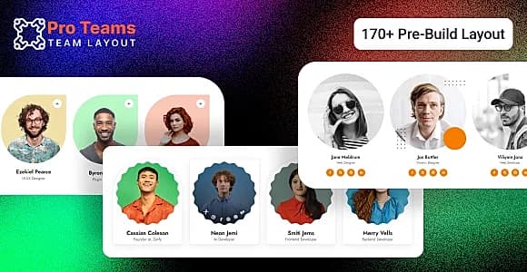 Multipurpose Team Member Show Case Layout HTML Template - Pro Team