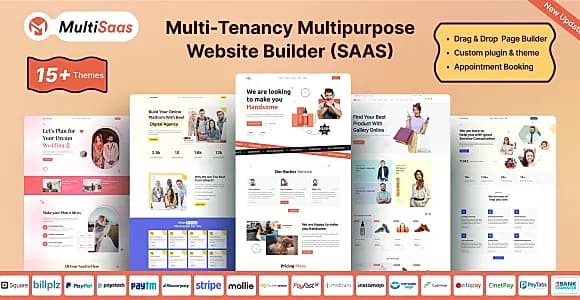 MultiSaas - Multi-Tenancy Multipurpose Website Builder (Saas)