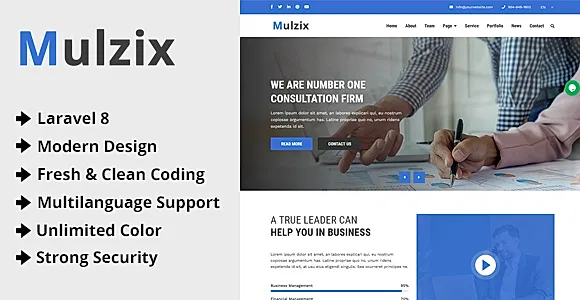 Mulzix - Multipurpose Business and Agency CMS