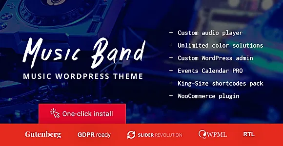 Music Band WordPress Theme
