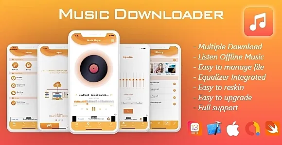Music Downloader, Offline Music iOS 13+, with Admob (Special Edition)