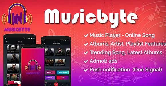MusicByte (Android) - online Mp3 music player application