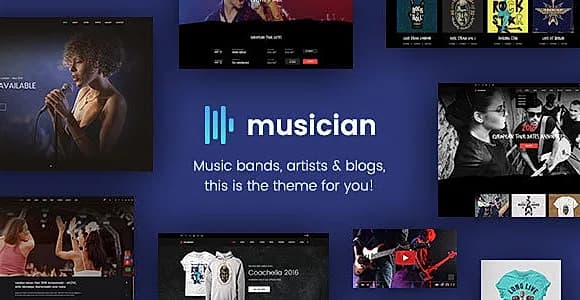 Musician - Music Band, Blog, Shop HTML Template
