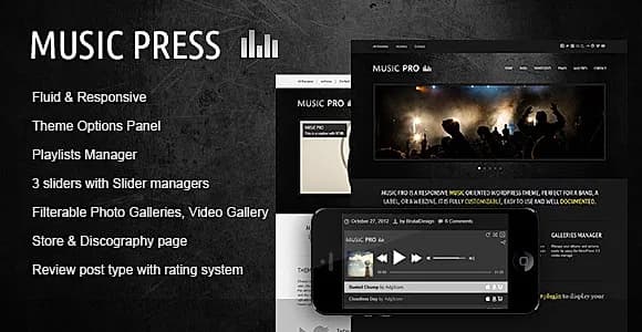 Musicpro WordPress Theme