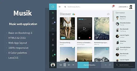 Musik - Music Web Application Template