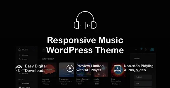 Muzik WordPress Theme