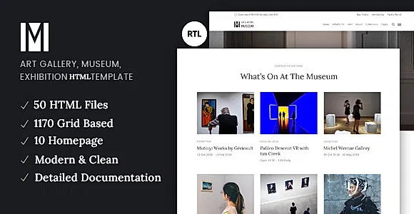 Muzze - Museum Art Gallery HTML Template