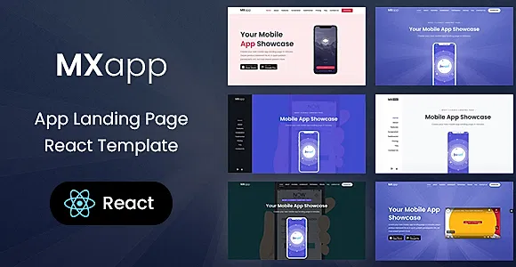 MXapp - App Landing Page React Template