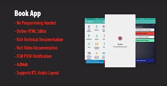My Book - Native Android Book App | Quiz | AdMob | FCM PUSH Notification