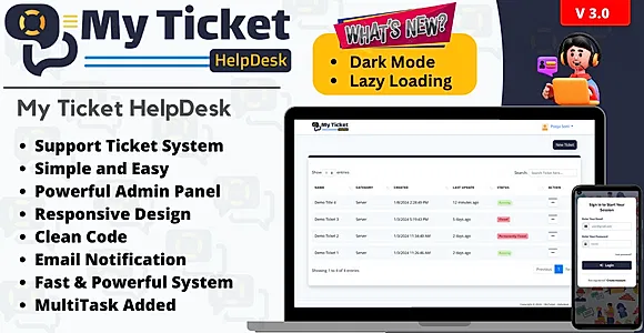 My Ticket HelpDesk Support System | Ticket System