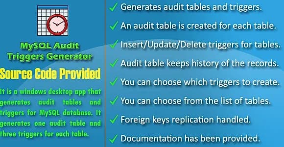MySQL Database Logs with Source Code