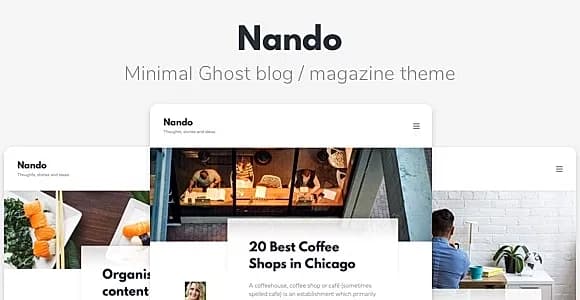 Nando - Minimal Ghost Blogging Theme