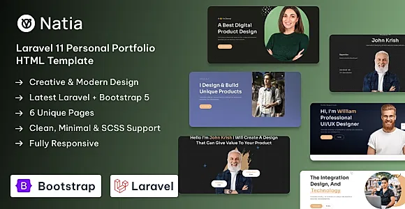 Natia - Personal Portfolio Laravel Template