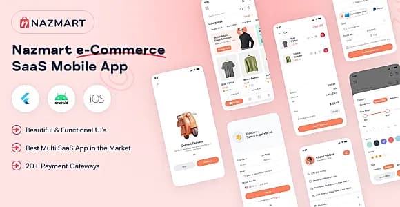 NazMart - Tenant Shop Flutter Mobile App