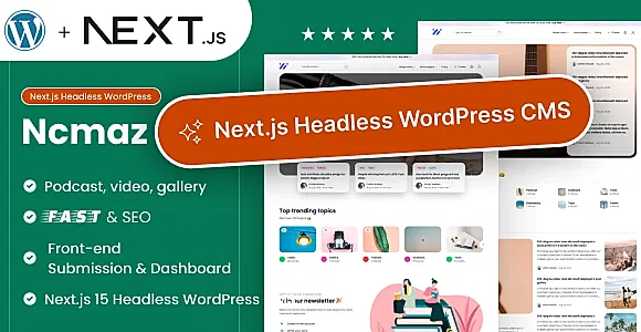 Ncmaz - NextJs Headless WordPress Blog Magazine