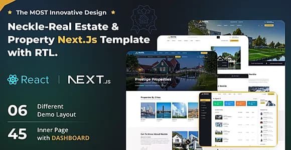 Neckle - Real Estate Next JS Template + RTL
