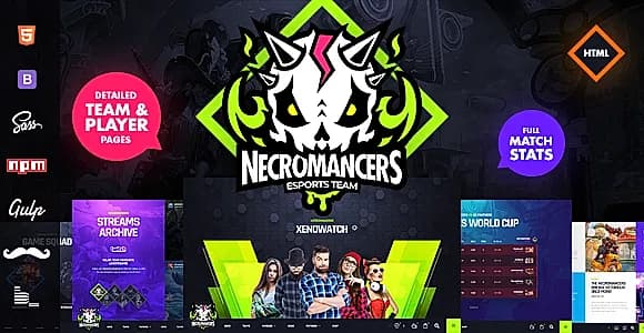Necromancers - eSports Team HTML Template