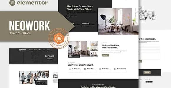 Neowork - Private Office  Elementor Template Kit