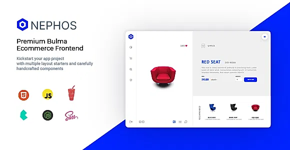 Nephos - Modern Bulma Ecommerce Frontend