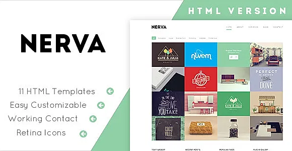 Nerva - Minimal Design HTML Template