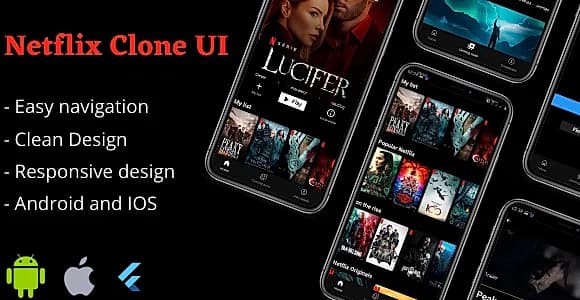 Netflix Clone App Flutter UI