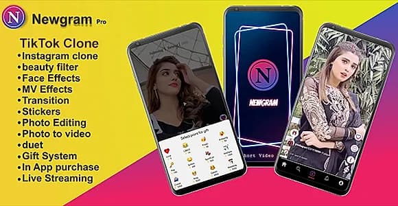 Newgram App - Instagram clone or Tiktok clone