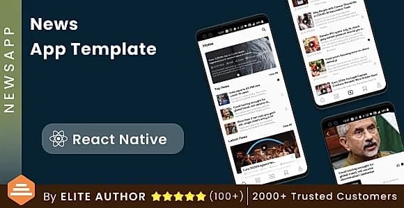 News Android App + News iOS App Template | React Native | NewsApp