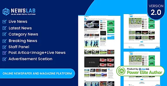 NewsLab - Online Newspaper And Magazine Platform