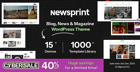 Newsprint WordPress Theme