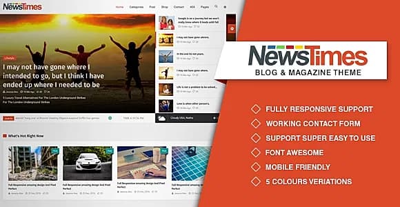 NewsTimes- A News and Magazine Template
