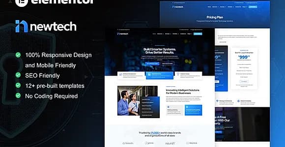 NewTech - IT Services Company Elementor Pro Template Kit