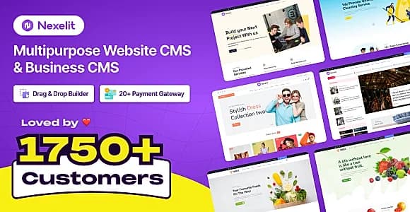 Nexelit - Multipurpose Website CMS & Business CMS