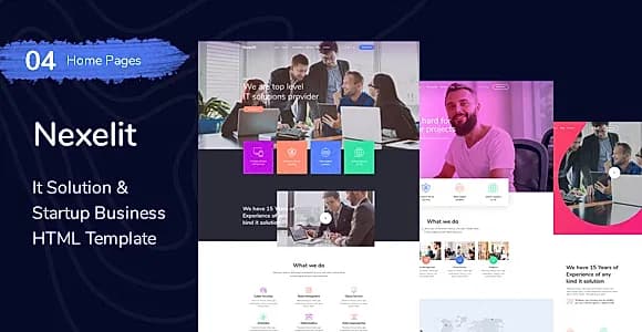 Nexelit - startup & it solutions HTML Template