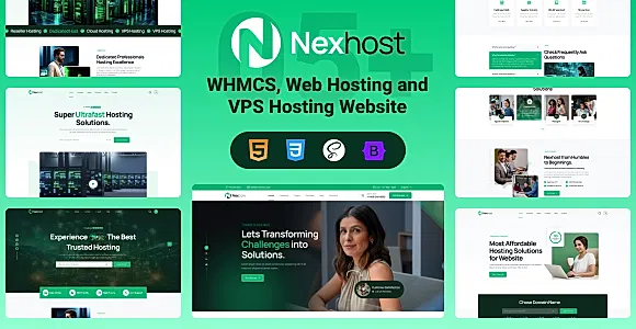 Nexhost - WHMCS, Web Hosting and VPS Hosting HTML Template