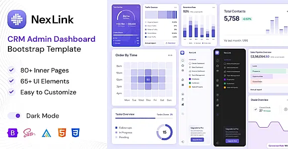 NexLink | CRM Admin Dashboard Bootstrap Template