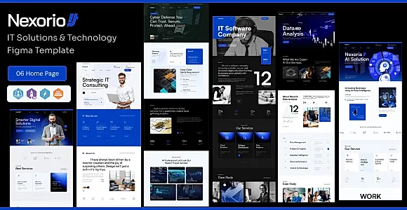 Nexorio IT Solutions & Technology Figma Template