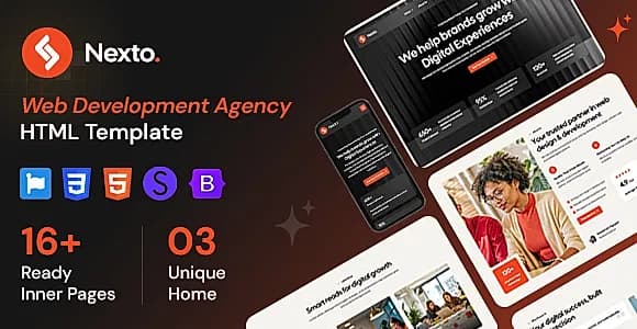 Nexto - Web Development Agency HTML Template