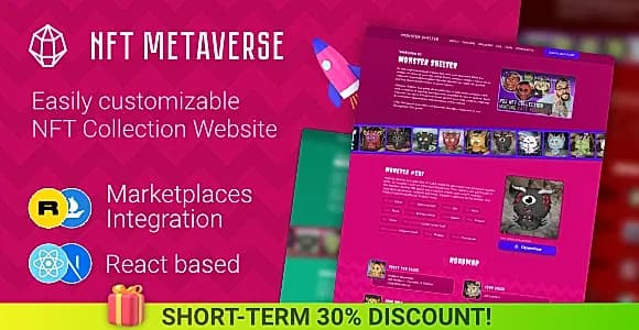 NFT Metaverse (NFT Collection website)