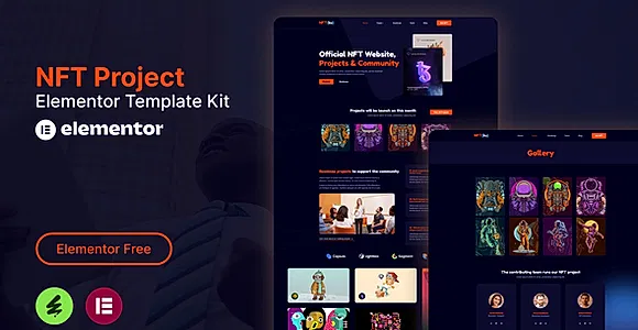 NFTku - NFT Project Elementor Template Kit