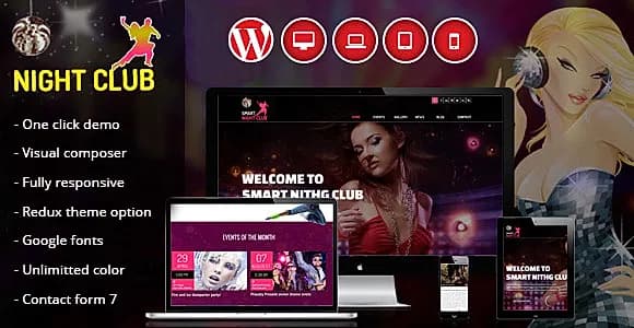 NightClub WordPress Theme