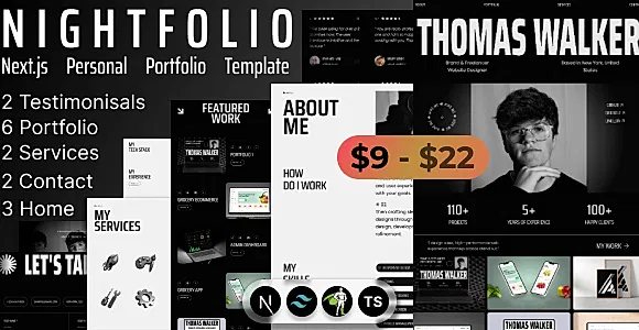 Nightfolio - Next.js Personal Portfolio Template