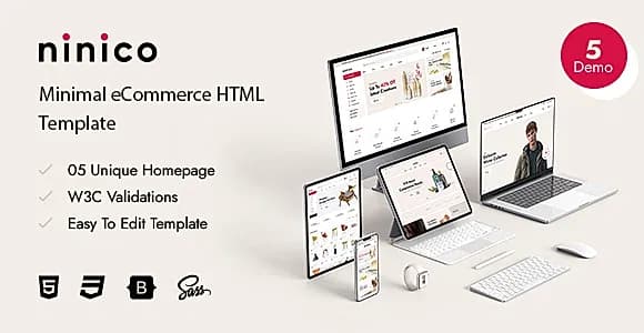 Ninico - Minimal eCommerce HTML5 Template