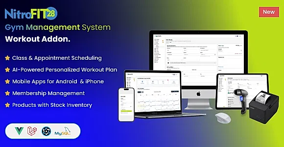 NitroFIT28 | Fitness & Gym Management System Workout Plan Addon.